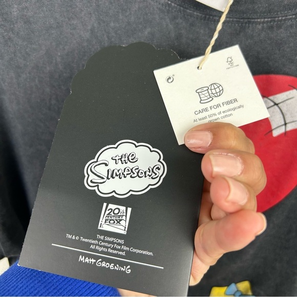 NWT Zara The Simpsons collab Valentine collection Maggie Simpson graphic tee S - Picture 9 of 10